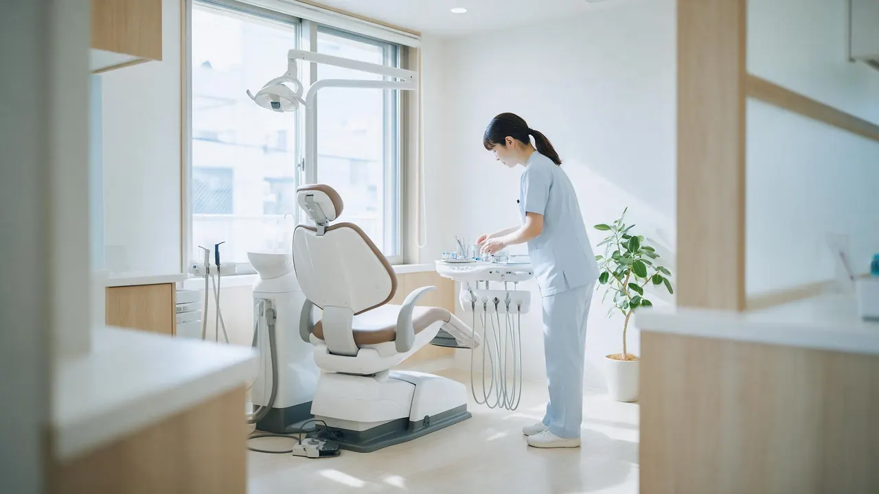 Inside a dental clinic — the kind of business this template is written for