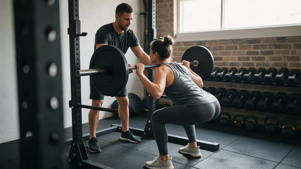 Inside a fitness gym & personal training — the kind of business this template is written for