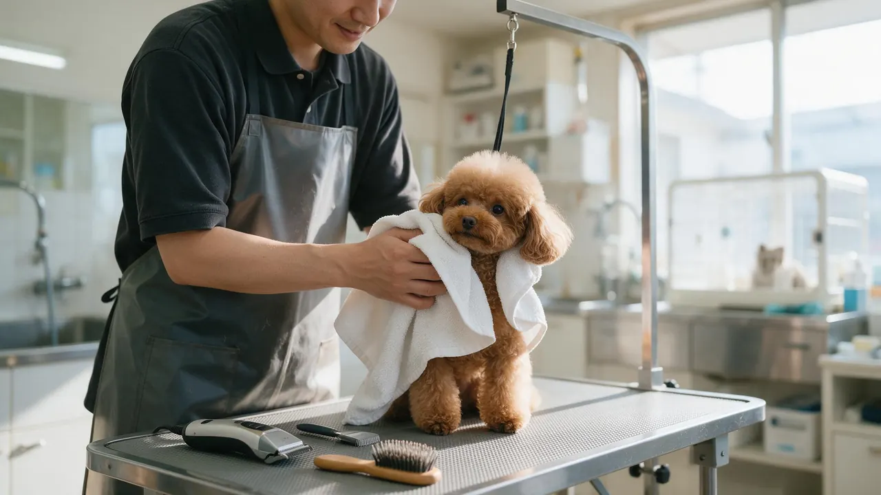 Inside a pet salon & veterinary — the kind of business this template is written for