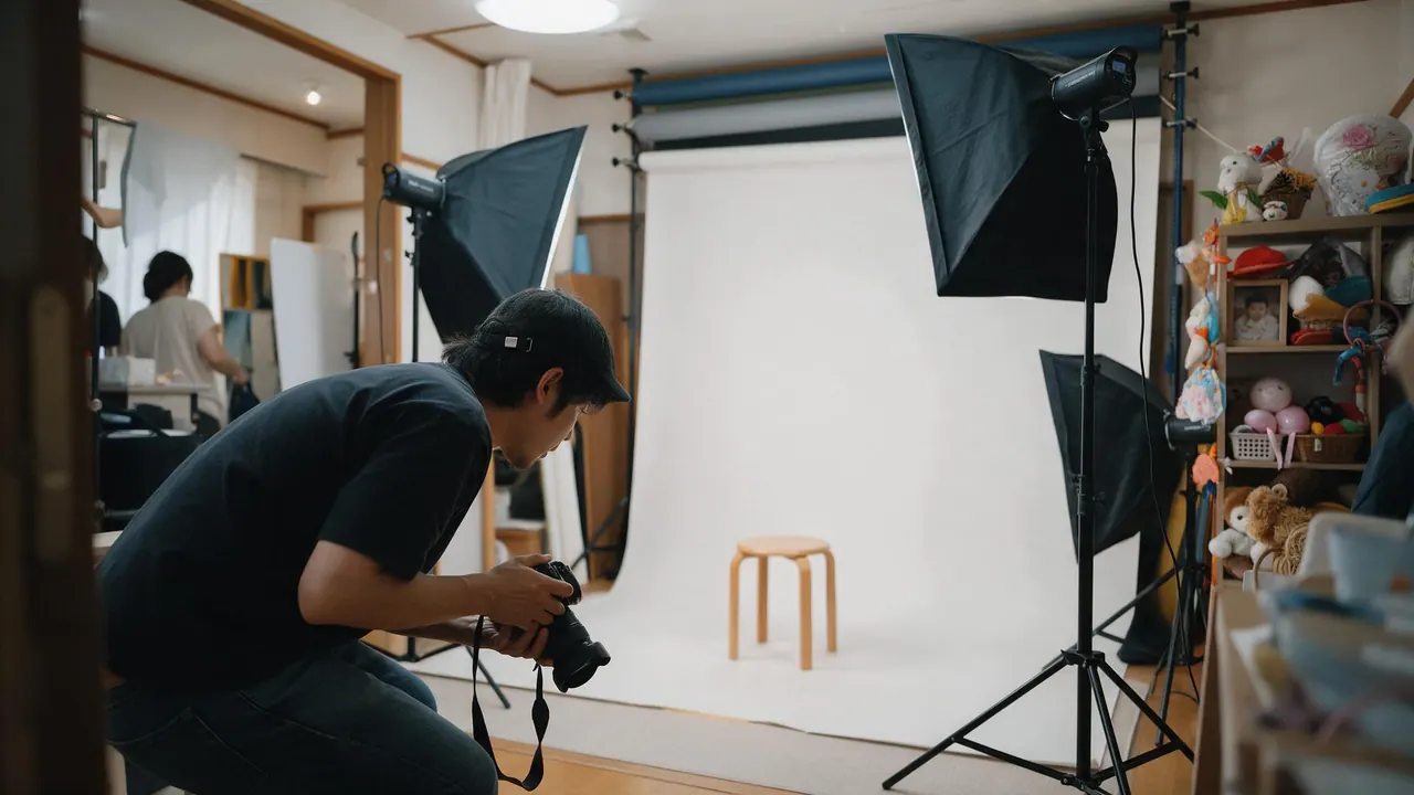 Inside a photo studio — the kind of business this template is written for