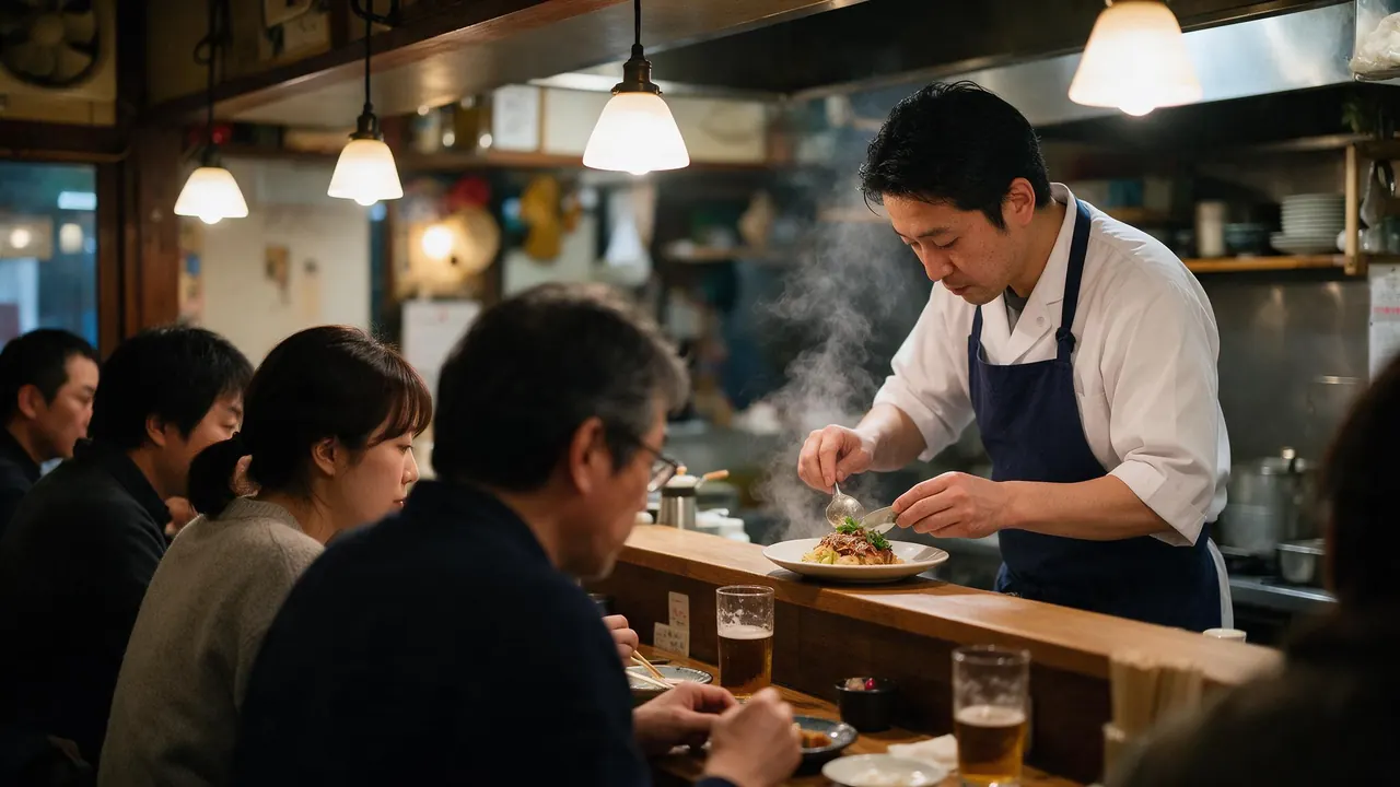 Inside a restaurant & izakaya — the kind of business this template is written for