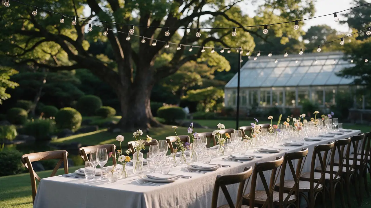 Inside a wedding & banquet venue — the kind of business this template is written for